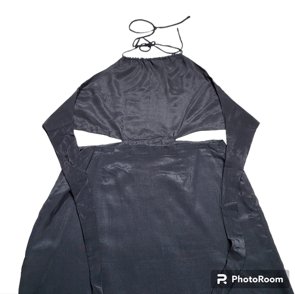 With Jean Black Gia  Style Halter Mini Dress Size M - Picture 7 of 16